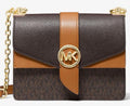Michael Kors Cross-body Satchel Bag Brn Acorn