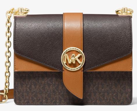Michael Kors Cross-body Satchel Bag Brn Acorn